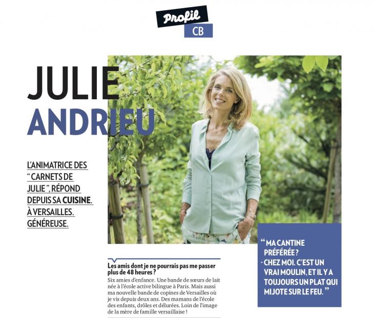 CB NEWS - Profil CB : Julie Andrieu - Avril 2020