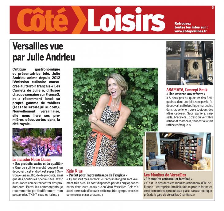 Côté YVELINES - Versailles vue par Julie Andrieu - 6 juin 2019