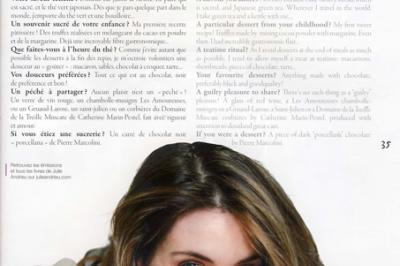 Julie Andrieu, la vie en chocolat