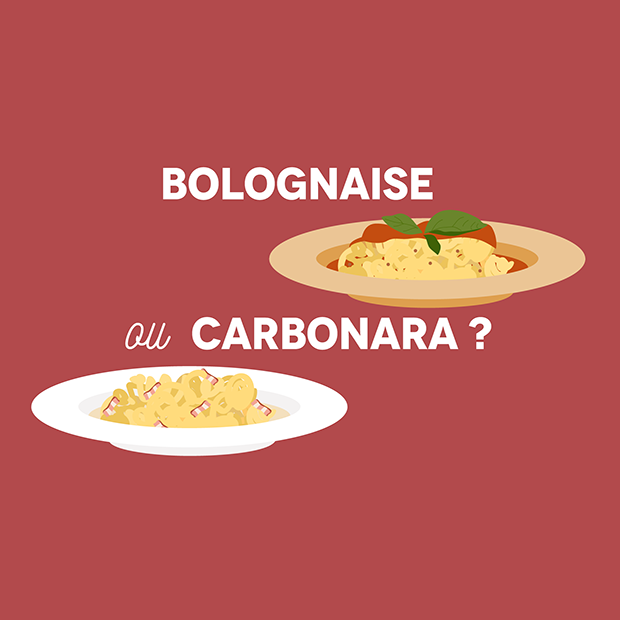 BOLOGNAISE OU CARBONARA - 8 avril 2017 BOLOGNAISE OU CARBONARA - 8 avril 2017